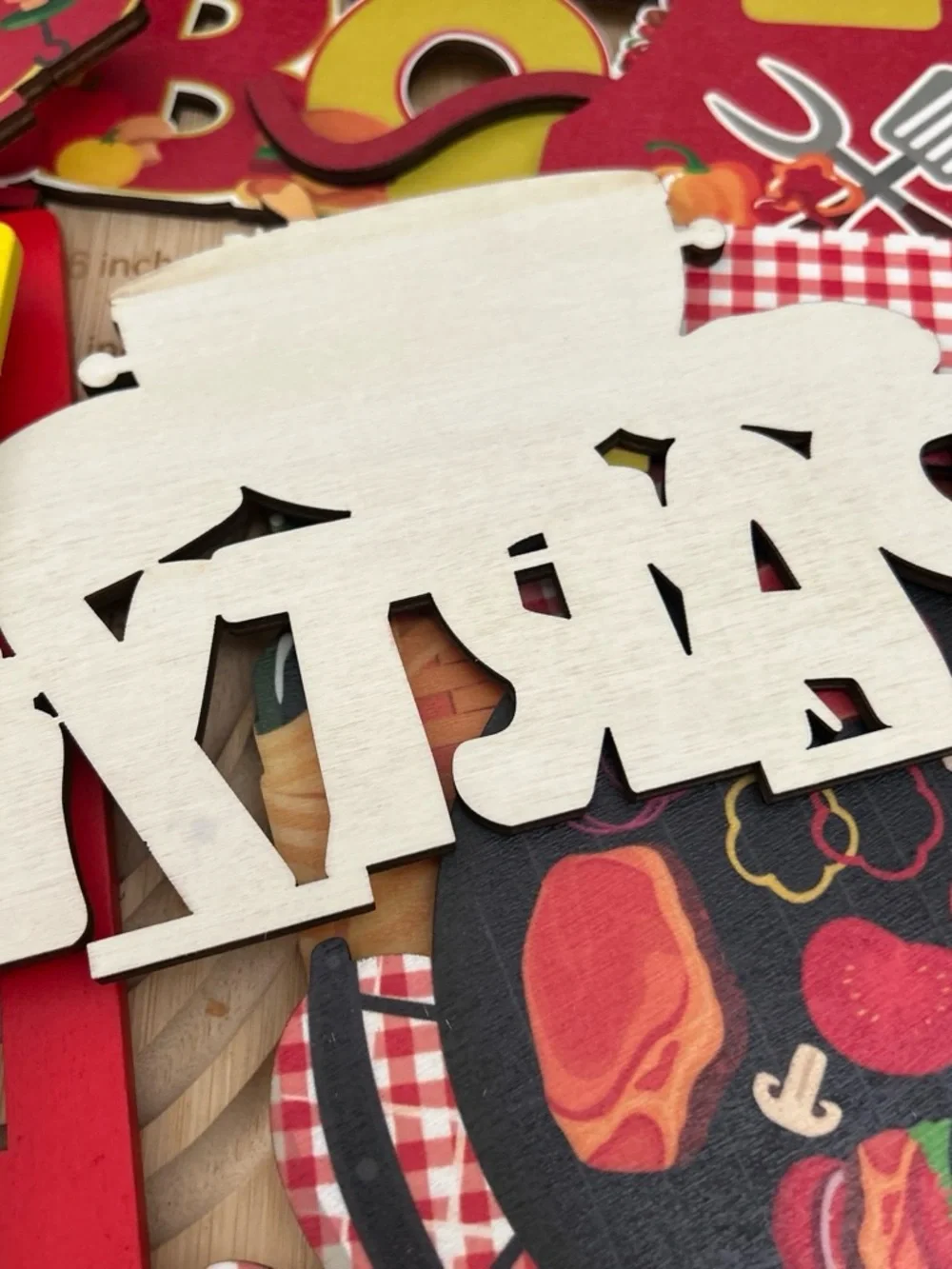 Patriotic Backyard BBQ Party Paper Banner - Red